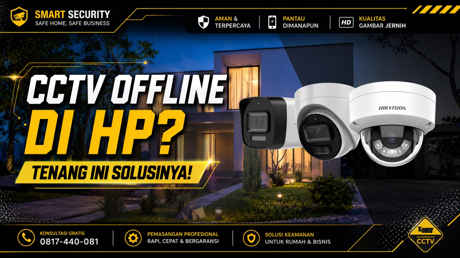 CCTV Offline di HP? Ini Penyebab dan Cara Mengatasinya