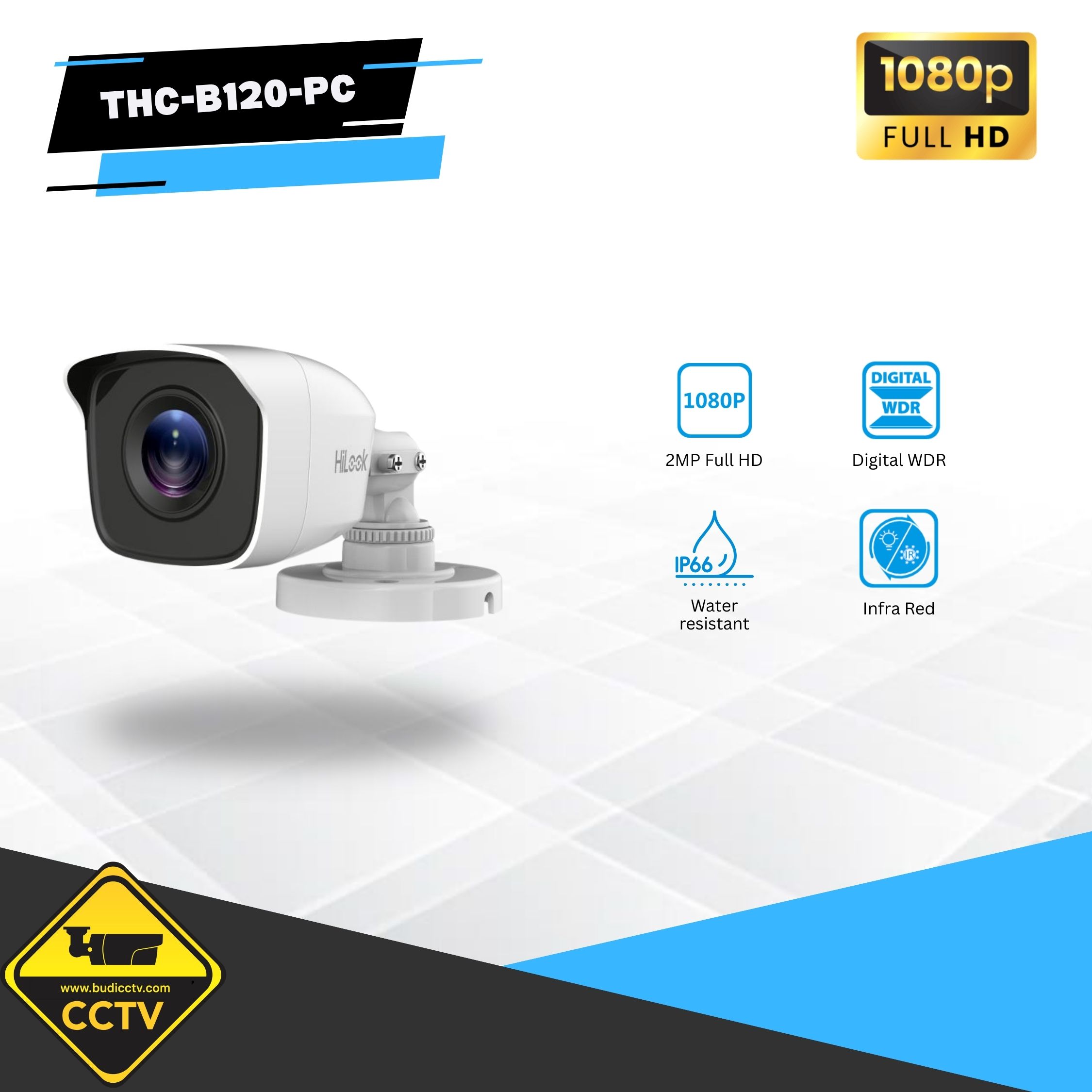 KAMERA HILOOK OUTDOOR INFRA RED 2MP THC-B120-PC