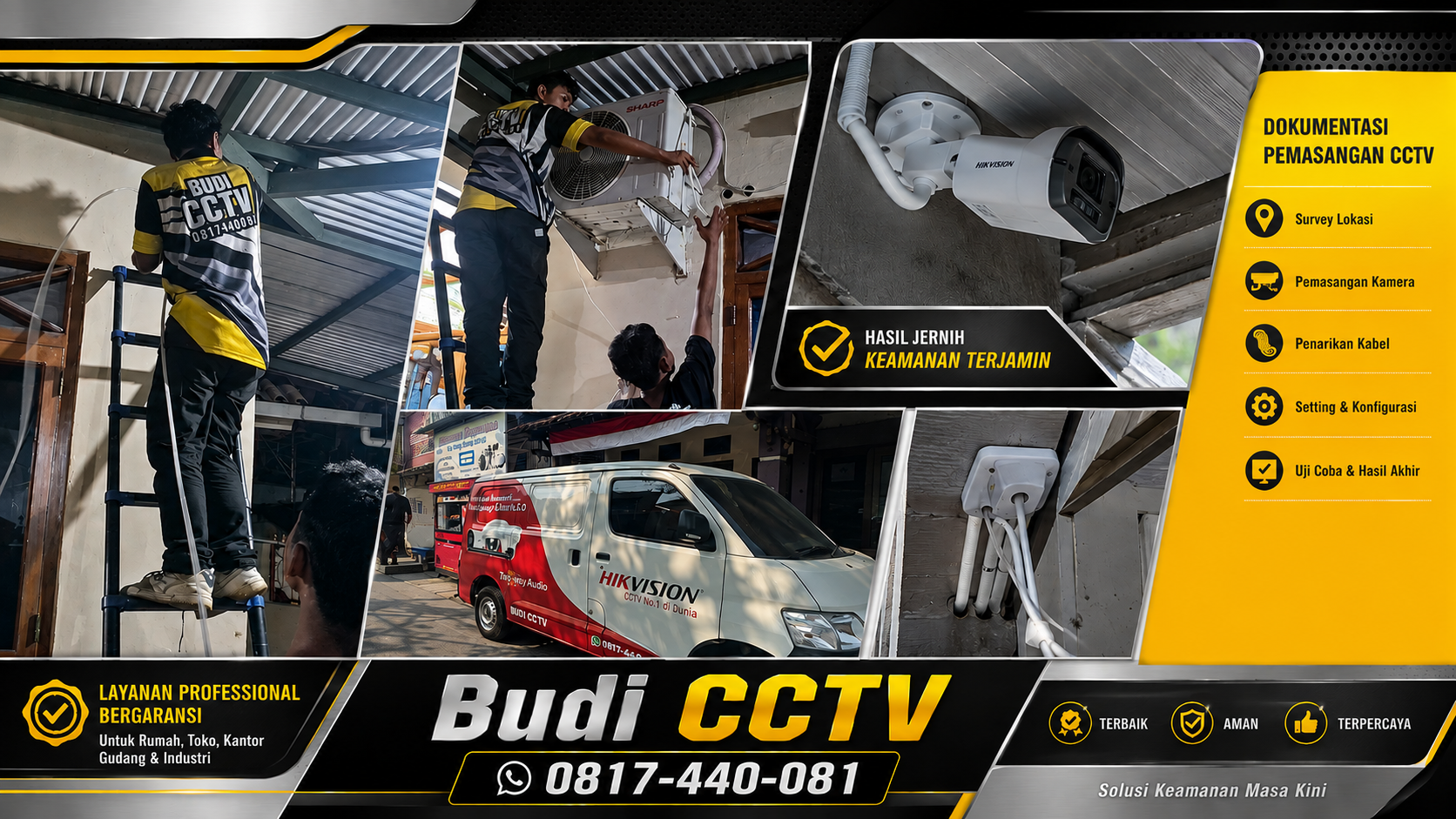 Instalasi CCTV Hikvision untuk Rumah Slawi, Jaga Aset Berharga