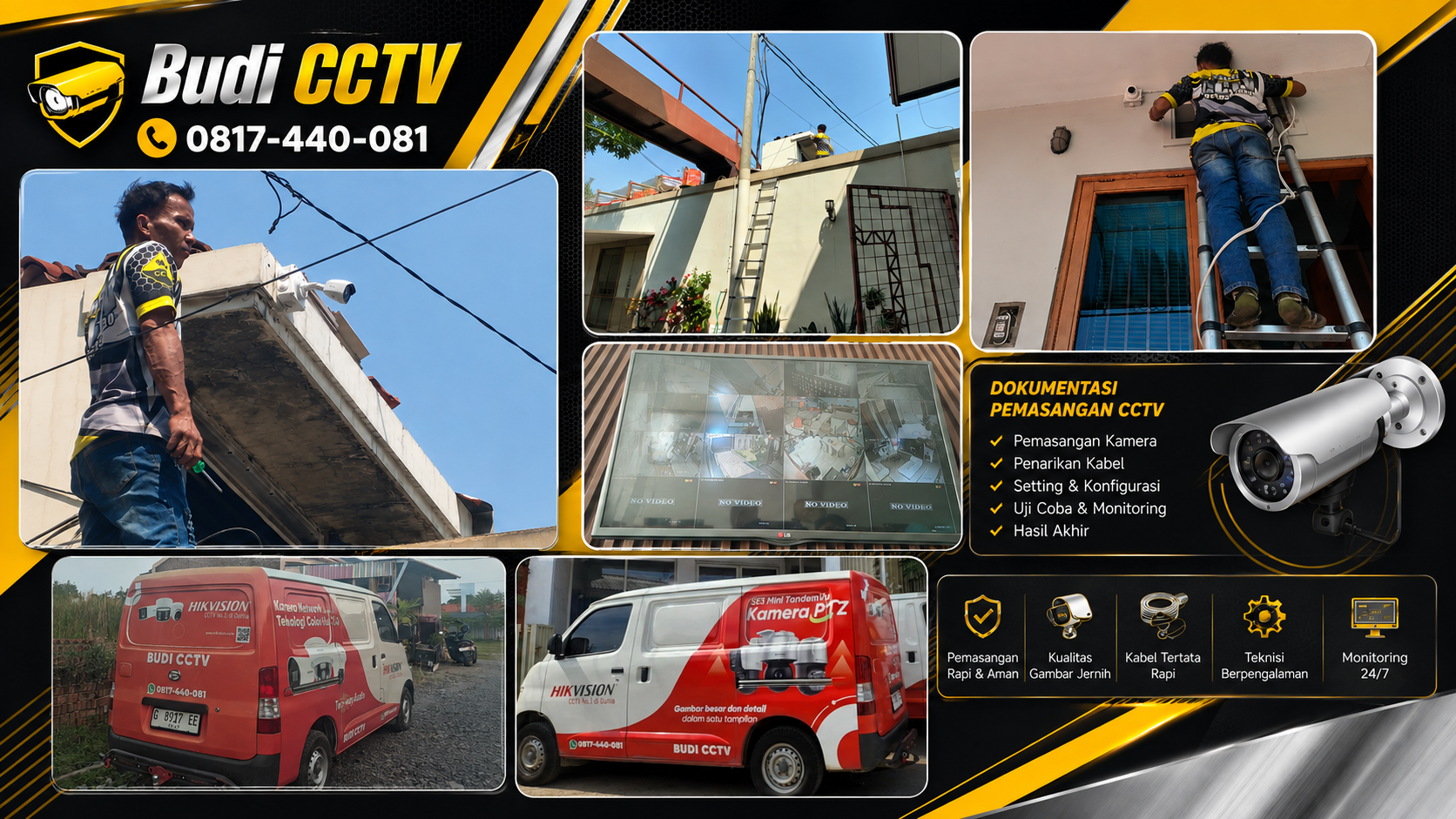 Instalasi CCTV Tegal, Pastikan Produk Asli dan Bergaransi