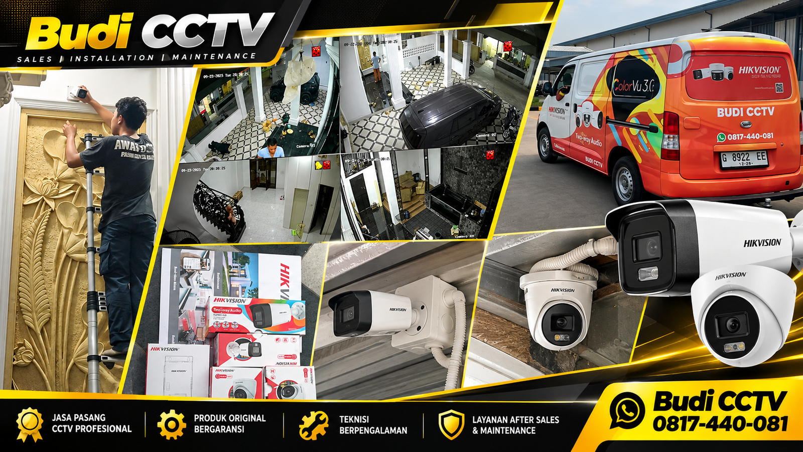 Pemasangan CCTV Hikvision untuk Rumah Tinggal di Tegal dengan Kapasitas Penyimpanan Rekaman