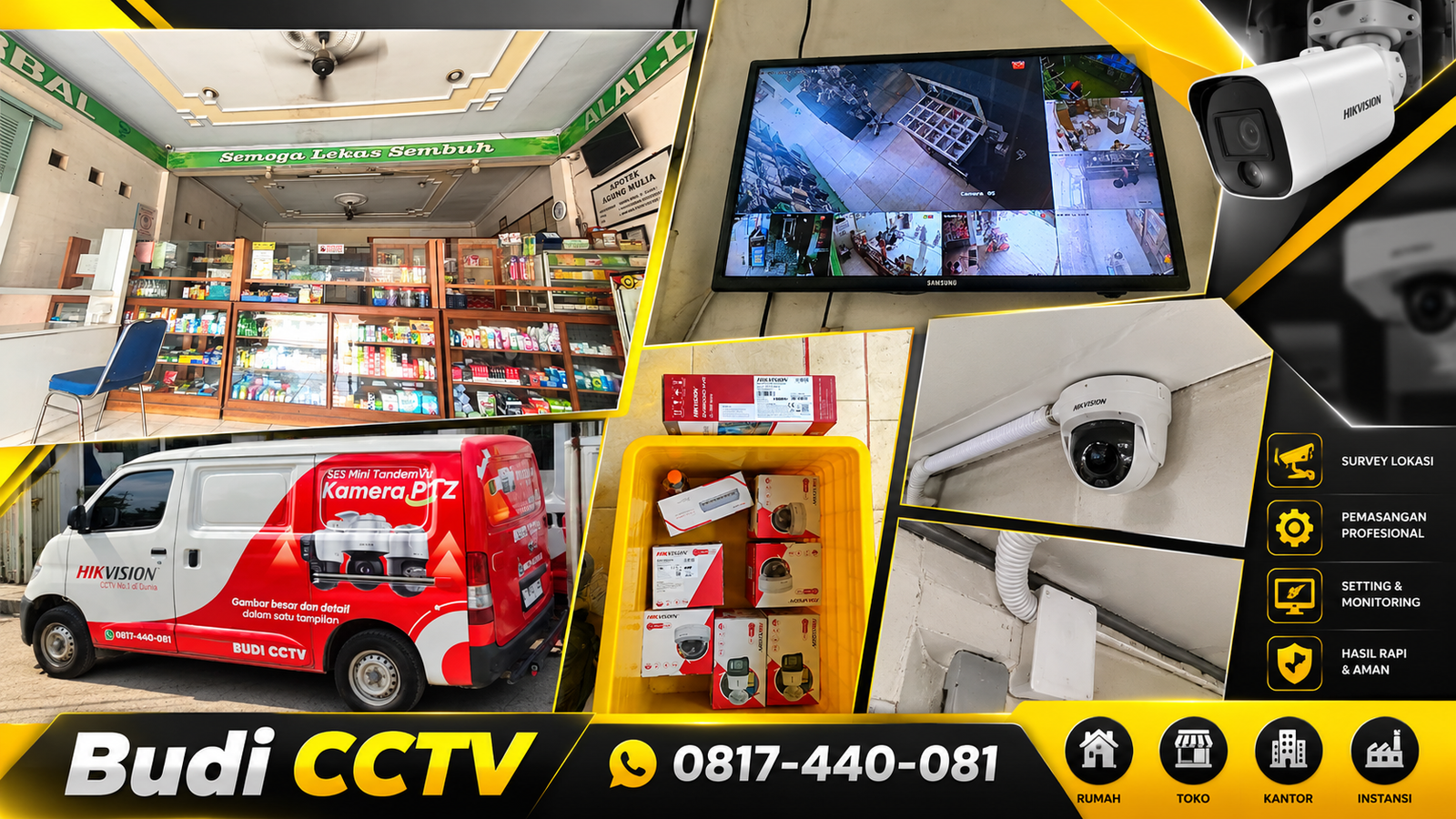 Pemasangan CCTV Hikvision Tegal dengan Perangkat Terhubung dalam Satu Sistem