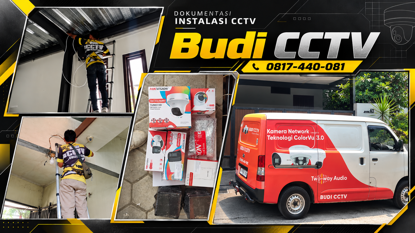 Instalasi CCTV Hikvision pada Rumah di Tegal dengan Sistem Terpadu